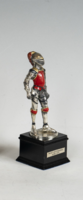 Ezüst miniatűr lovag figura - Armatura Francese anno 1503