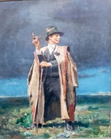 Pólya Iván (1889-1939) Pipázó Csikós (Pásztor)