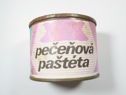 Retro Pecenová Pastéta konzerv doboz konzervdoboz - csehszlovák gyártmány