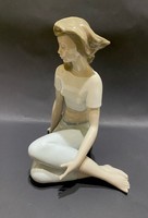 Lladro Nao Porcelán Mediterrán Szellős hölgy | Mediterranean Lady