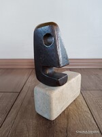 Régi bronz kubista szobor
