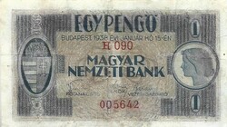 1 pengő 1938 restaurált