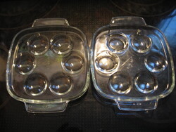 Sedlex France PYREX  csiga tartó, tojás tartó pár