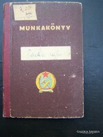 Munkakönyv 1950  bejegyzésekkel ellátott, jó állapot