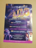 2017 /2018 utolsó szilveszteri bulit hírdet Relikvia Ezüstpart  Hotel, plakát