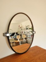 Vintage oval allibert mirror