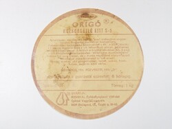 Régi retro Origó Rozsdagátló Kitt S-5 címke - Kemikál Építőanyagipari Vállalat