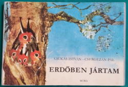 Csukás István: Erdőben jártam - Grafikus Csergezán Pál  > Leporelló, 1968 - Első kiadás!
