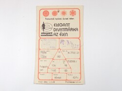 Régi ruhacímke Elegant Május 1 Ruhagyár férfi átmeneti kabát