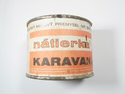 Retro Nátierka Karavan konzerv doboz konzervdoboz - csehszlovák gyártmány