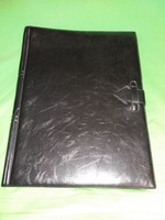 1970.cca CÉGES -MONIMPEX- FEKETE MŰBŐR BEFÚZŐNYELVES IRATTARTÓ -A/4- 32 x24 cm a képek szerint