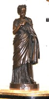 "Barbedienne Fondeur" (1810 - 1892) XIX. századi Francia szobrász művész alkotása. Eredeti, jelzett!