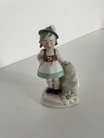 Fasold&Stauch porcelán Tiroli kislány
