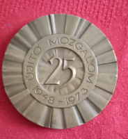 Újító mozgalom 1943-1973 Jubileumi plakettje, jelzett