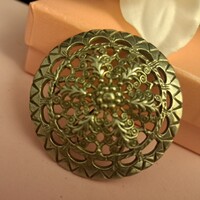Ezüstözött iparművész  bross 4 cm-es