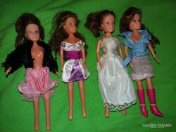 GYÖNYÖRŰ BABACSOMAG MINŐSÉGI kicsi Barbie babák 4 db egyben 15 cm /db a képek szerint