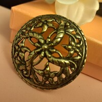 Ezüstözött iparművész  bross 4 cm-es