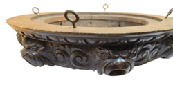 19th century Neo-Renaissance, antique carved wooden chandelier