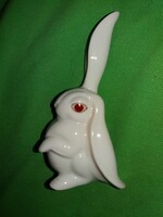 Aranyos HERENDI kajla fülű Art Deco nyúl ,nyuszi figura HIBÁTLAN 12 cm a képek szerint