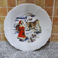 Hutschenreuter Ritka Télapós Dísztányér