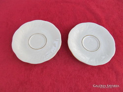 Solingen aranyozott csészealátét 2 db. egyben (sorszámozott - CRC Solingen Germany)