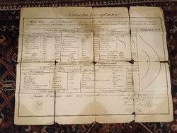 Főtanodai Bizonyítvány 1866-ból, régi dokumentum, iskolai bizonyítvány