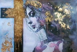 " Áldás 2. "  -  B.Molnár Ilcsi  kézi festés