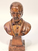 G Puccini műgyanta szobor,mellszobor