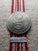 5 Forint 1974 UNC, csak 50.000db vert példány