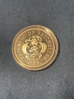 Republic of Sexchelles, 25 rupees, The first french on Seychelles 1993