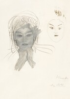 Hanako (1907) Auguste Rodin alkotása, 35*25 cm, reprodukció, plakát poszter kép, reprint