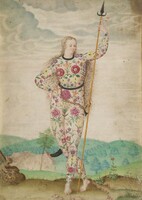 16. századi, 41*30 cm régi francia alkotás reprodukciója, plakát poszter kép, reprint
