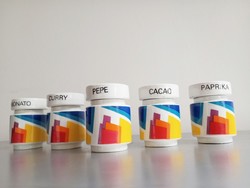 Peter Chinni konstruktívista  fűszertartók Arte Ceramicana Romana Italy 1970's