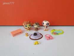 Hasbro LPS Littlest Pet Shop Postcard Pets készlet ! Oroszlán strucc majom LPS 944 945 946