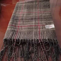 Hatalmas kockás sál, 66 x 182 cm + 12 cm rojt