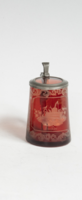 Biedermeier ón fedeles bordó üvegkupa (24-1349)