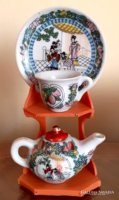 Kínai porcelán mini teás készlet.