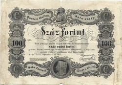 100 száz forint 1848 eredeti tartás. 3.