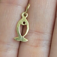 14k Arany hal "ikhthüsz / icthus" medál - keresztény szimbólum