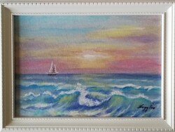 Eva Nagy (1954): Sea - 20x30 cm - Contemporary (1949-present)