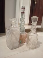 Kínáló whiskys üveg boros palack dugóval snapszos likőrös viszkis whiskey