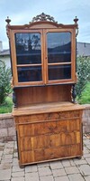 Antique Biedermeier Glass Cabinet