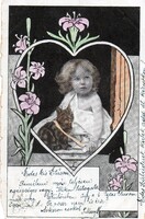 Képeslap: Gyerekek. 1899.