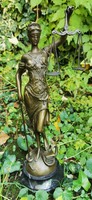 Justitia, az igazság Istennője - monumentális bronz szobor