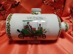 Antik  angol  porcelán  automobilos dísztárgy