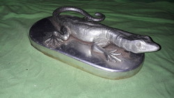 Élethű kidolgozású nagyon szép állapotú gyík varánusz szobor 28 x 20 cm a képek szerint
