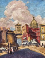 Bajor Ágost (Bayer Ágoston) - Napoli (nagy méretű)