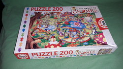 Retro EDUCA - Puzzle Gnomes 200 darabos készlet darabra átszámolva hiánytalan a képek szerint