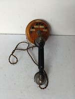 Antique Phone, Wooden Wall Phone Device 1890-1910 112 1156