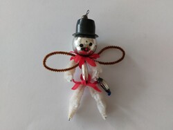 Régi üveg karácsonyfadísz figurális üvegdísz bogár